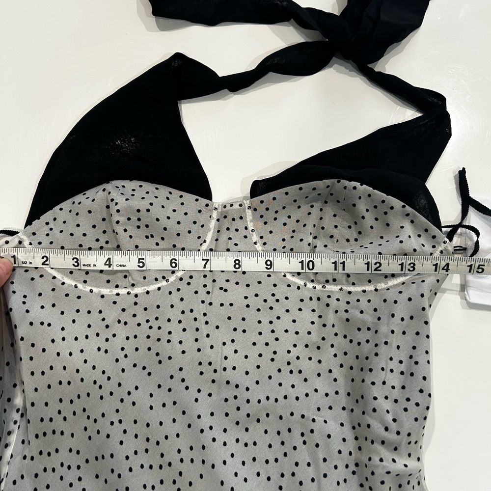 NWT • SIR lisander halter dress in polka dot Bianca - size 1 - Picture 4 of 16